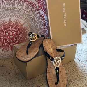 Michael Kors size 6, black sandals